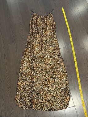 Secret Treasures leopard satin dress Size small